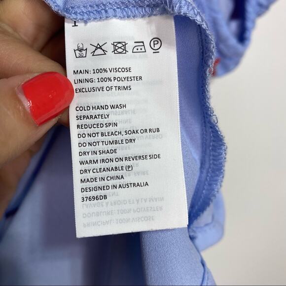 Bardot Pop of Color Camilla Off Shoulder Red Floral Mini Dress 4 - Picture 6 of 9